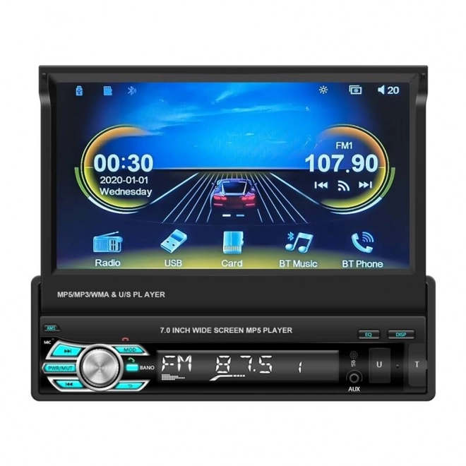 Autós monitor 6,86' Podofo Carplay és Android Auto, WiFi