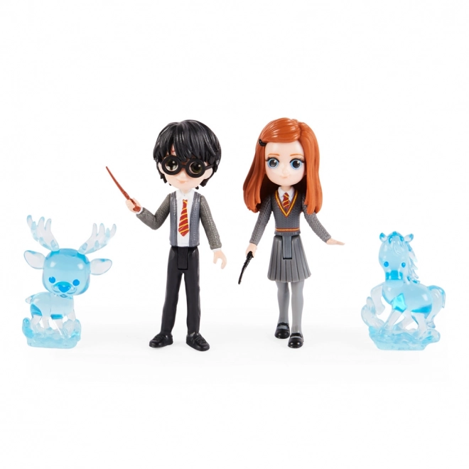 Harry Potter és Ginny patronus figurák