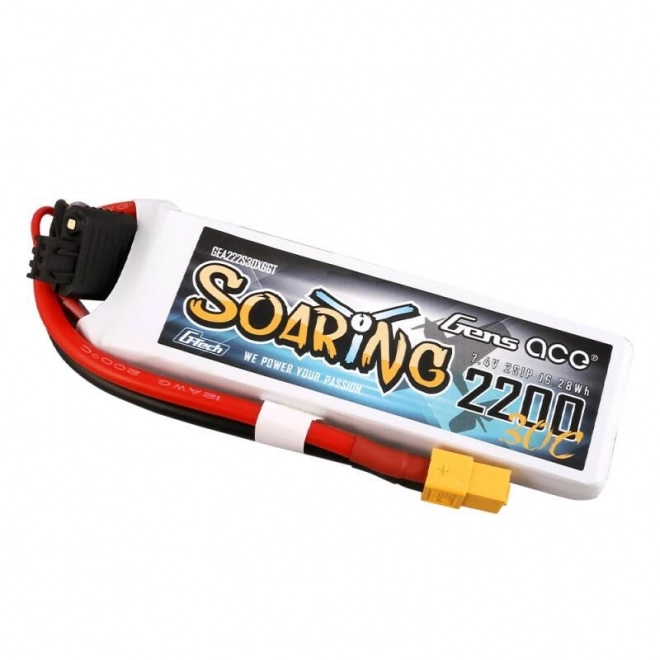 Gens Ace G-Tech LiPo akkumulátor 2200mAh 7,4V 30C XT60 csatlakozóval