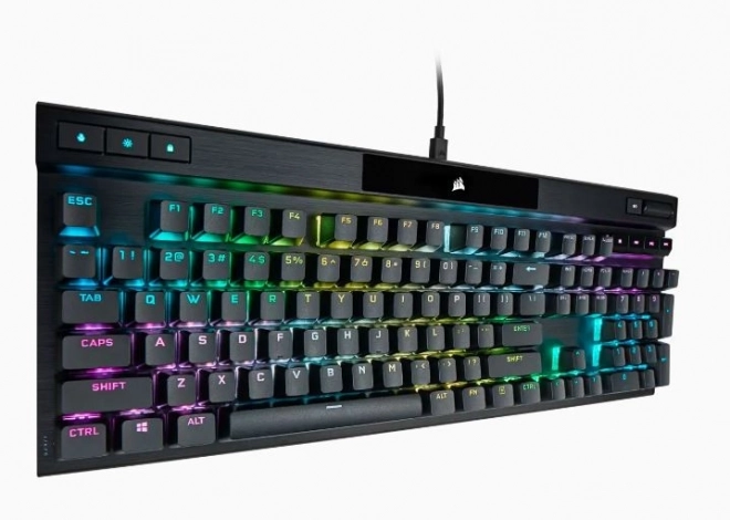 Opcionális-mechanikus CORSAIR K70 RGB Pro billentyűzet fekete PBT billentyűsapkákkal