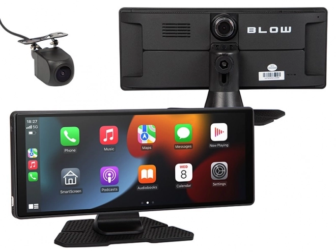 Multimédiás állomás vezeték nélküli CarPlay 5.0 BLOW menetrögzítővel és tolatókamerával