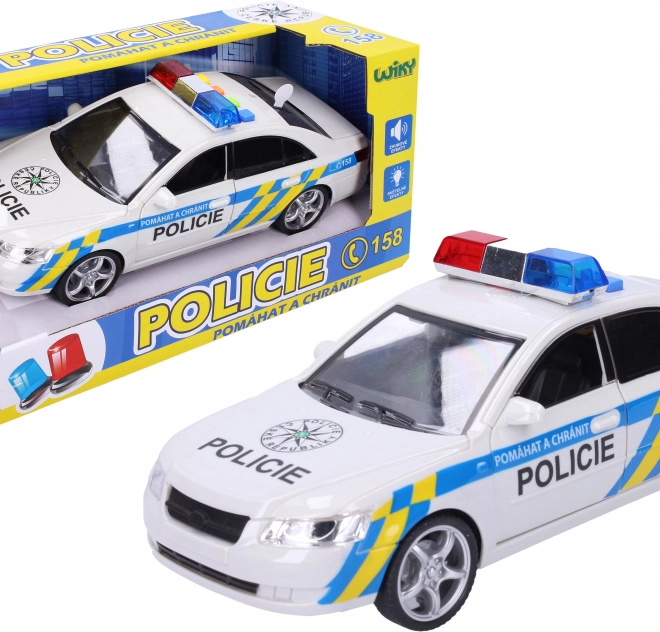 Rendőrautó effektekkel 24 cm – cseh csomagolás