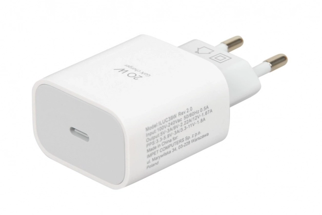 Kompakt hálózati töltő - USB-C 20W GaN technológiával