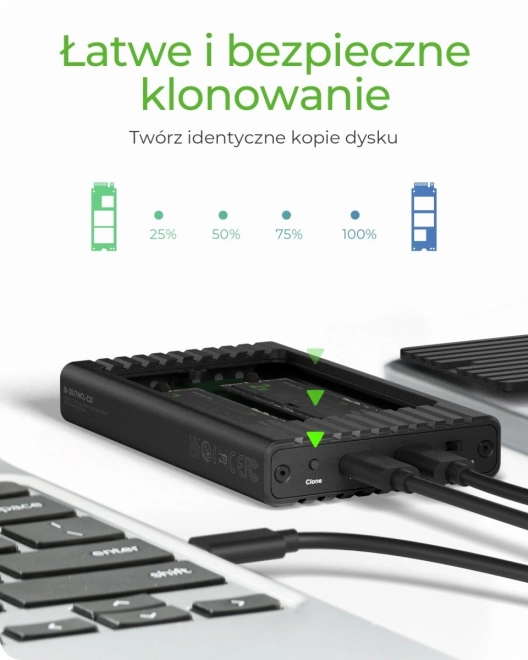 ICY BOX SSD Klónozó Állomás