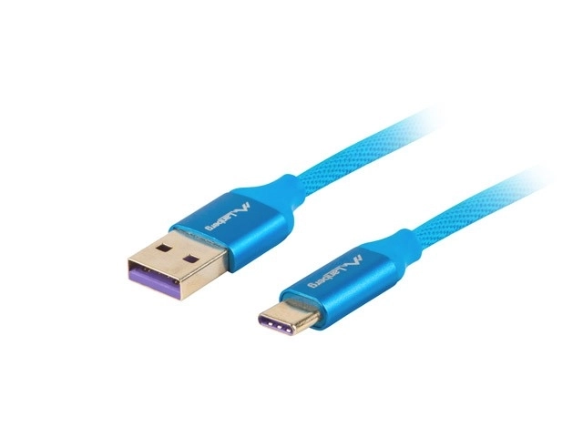 Prémium kék 1m USB kábel