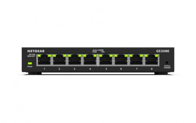 8 portos kezelhető gigabites Ethernet switch