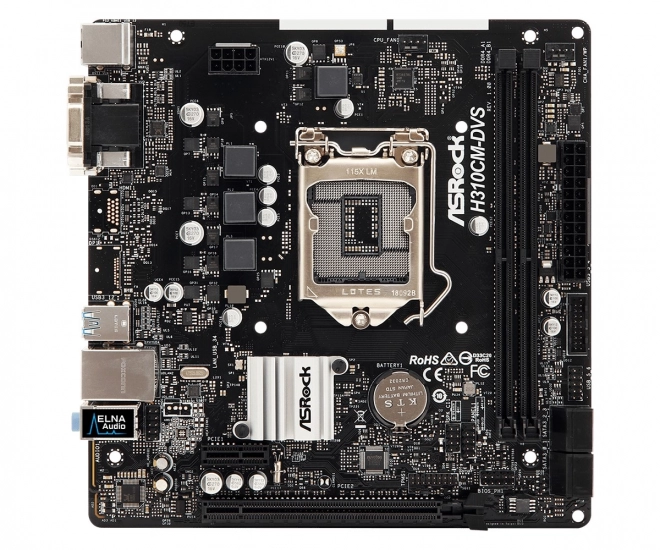 H310CM-DVS alaplap s1151 2DDR4 DVI/DSUB/USB3.1 uATX