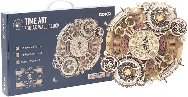Rokr 3D fa puzzle falióra Zodiákus 168 darabos