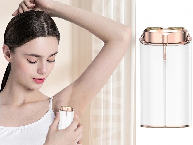 Női test- és arcbőr bikini epilátor 2 tárcsa elemes
