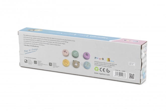Fa macaron készlet gyerekeknek