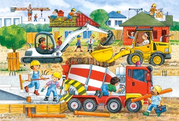 Maxi Építkezés 40 darabos puzzle