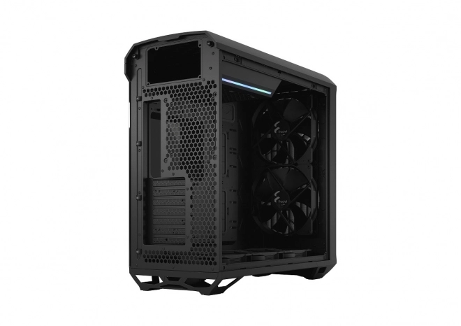 Torrent fekete ház TG fénytompítással, 5 ventilátorral