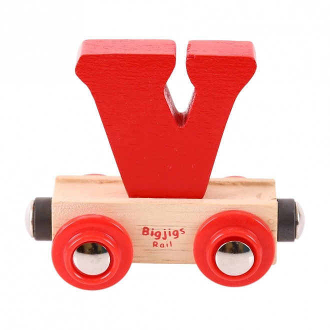 Bigjigs Rail vonat betű V