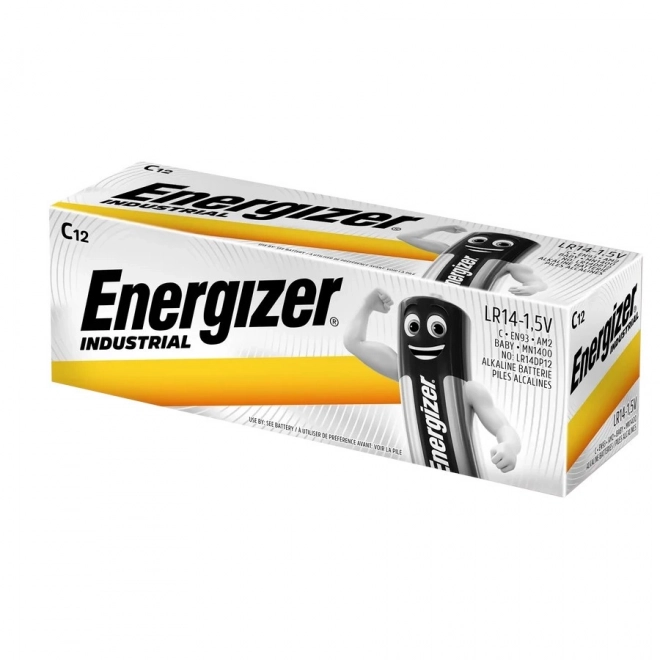 Ipari alkáli elemek C LR14, 12 db készlet