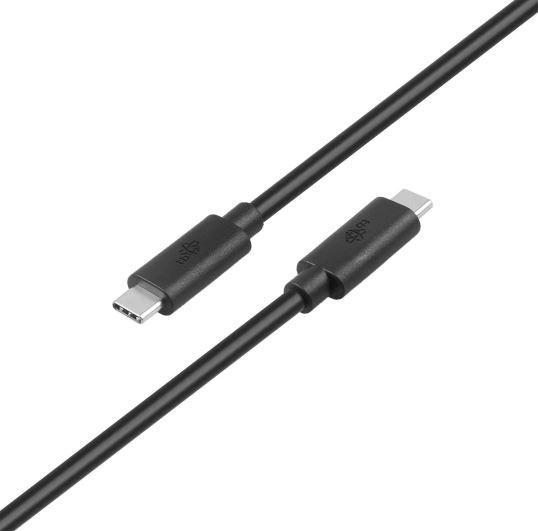 Fekete USB C-USB C kábel 1m 100W 5Gbps