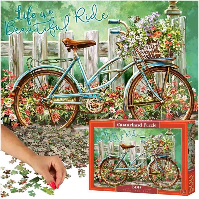 Kerékpáros kirándulás puzzle 500 darabos