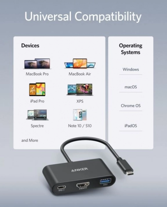 PowerExpand USB-C hub 3 az 1-ben