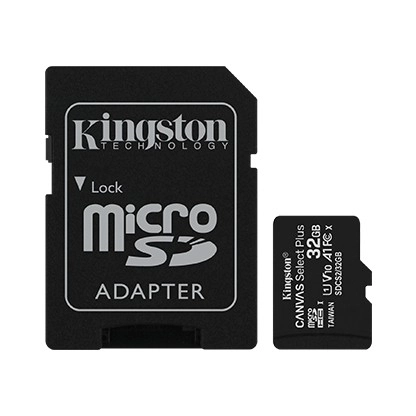 Kingston microSD kártya 32GB Canvas Select Plus