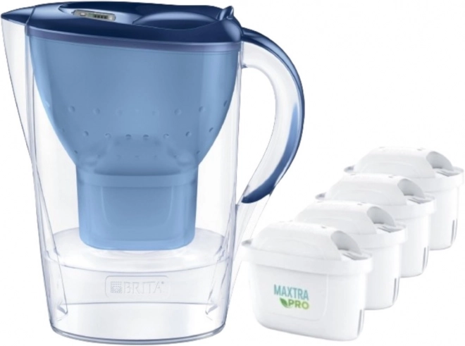 Velence BRITA Marella XL kancsós vízszűrő - 4 Maxtra Pro szűrőbetét, kék