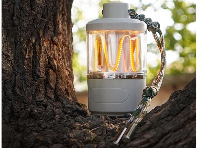 Többcélú kempinglámpa LED és powerbank USB-vel