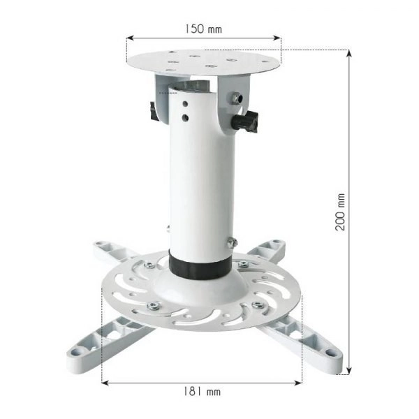 Mennyezeti projektor kar 20 cm, fehér
