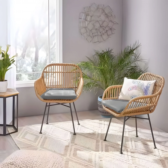 Rattan kerti bútor - székek, asztal és párnák MultiGarden