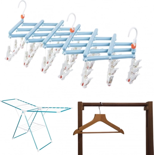 Összecsukható kialakítás reteszelhető akasztóval