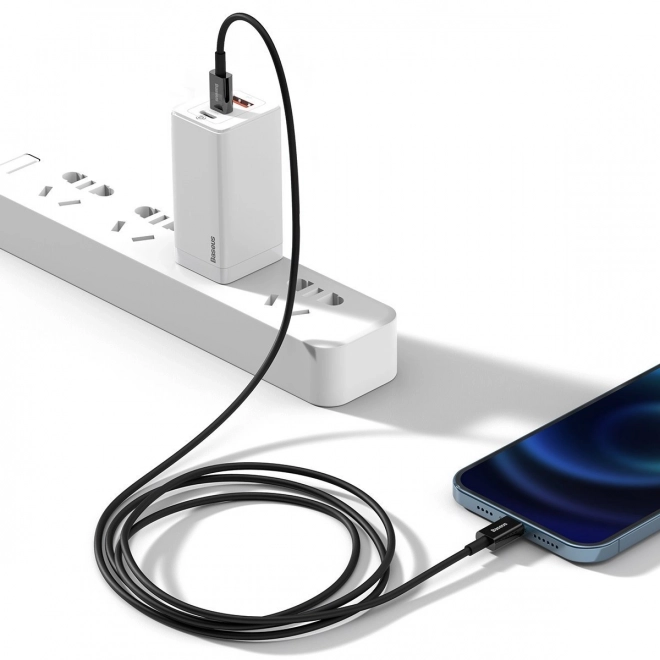 Baseus Superior Series multi csatlakozó kábel USB-C iPhone-hoz, 20W, PD, 2m, fekete