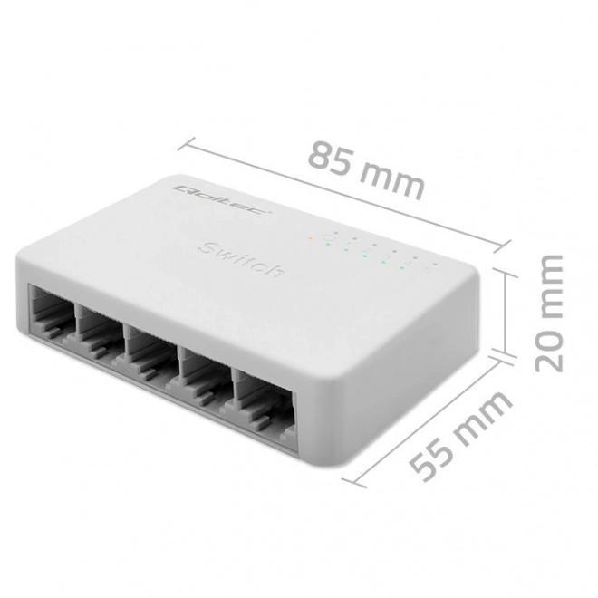 Hálózati switch 5 portos RJ45 1000Mbps