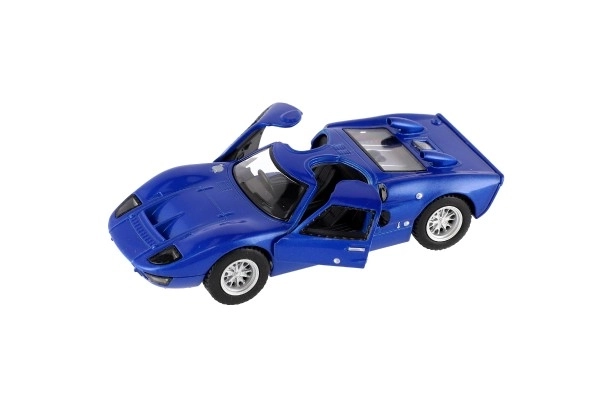 Kov/plast autó Kinsmart 1966 Ford GT40 MKII - 13 cm, négy színben, hátrahúzós