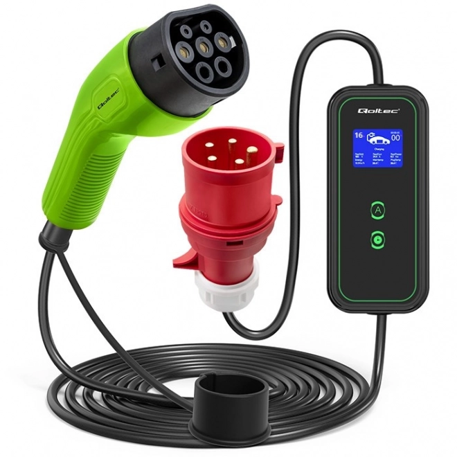 Mobil autós töltő elektromos járművekhez 11kW CEE 5 PIN WiFi LCD