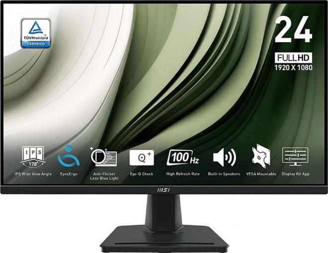 Monitor 23.8” PRO sík LED FHD 100Hz fekete