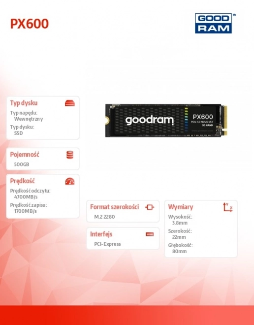 SSD lemez Goodram PX600 500GB