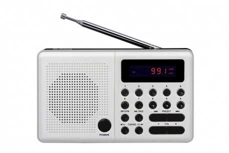 Radio Pliszka USB, FM fehér