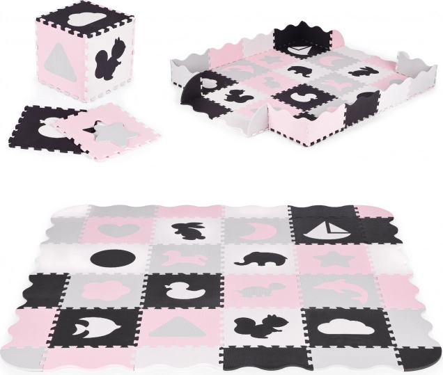 Hab játszószőnyeg karám puzzle száraz medence 36 elem ECOTOYS
