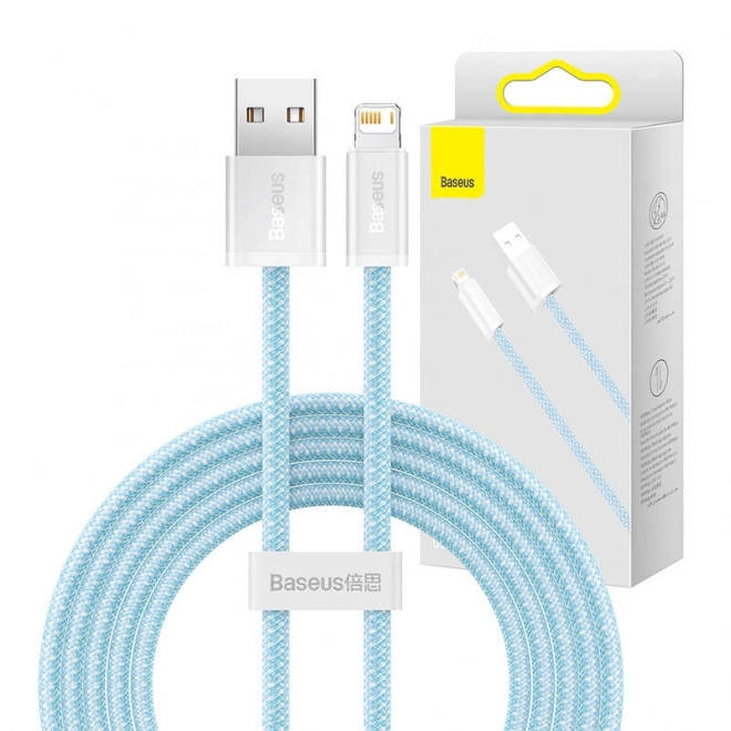 baseus dinamikus usb-lightning kábel 2,4a, 2m kék