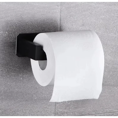 Loft stílusú fekete WC-papír tartó falra szerelhető