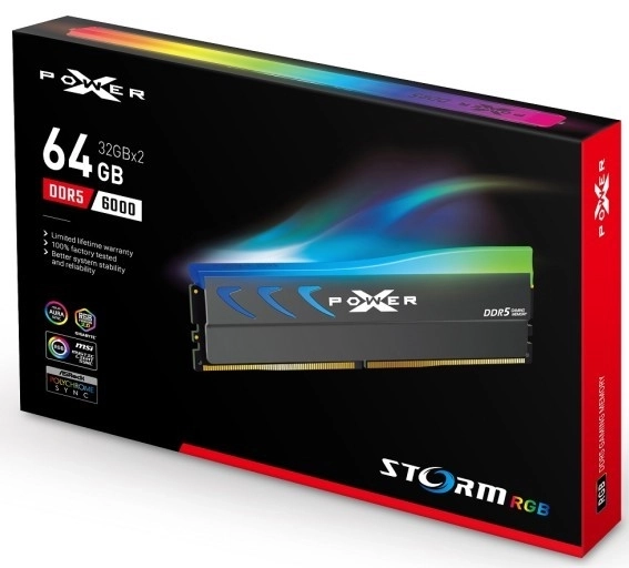 Xpower Storm RGB DDR5 64GB gyors, szürke