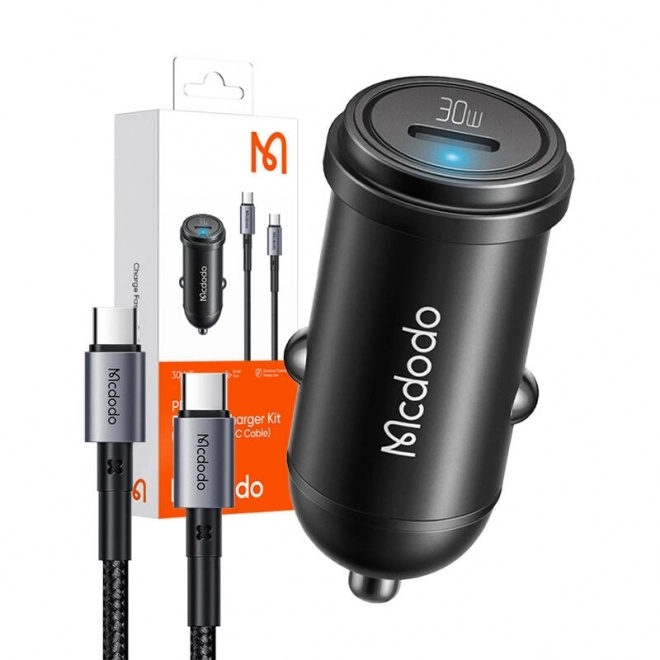 Gyors autós töltő szett USB-C kábellel