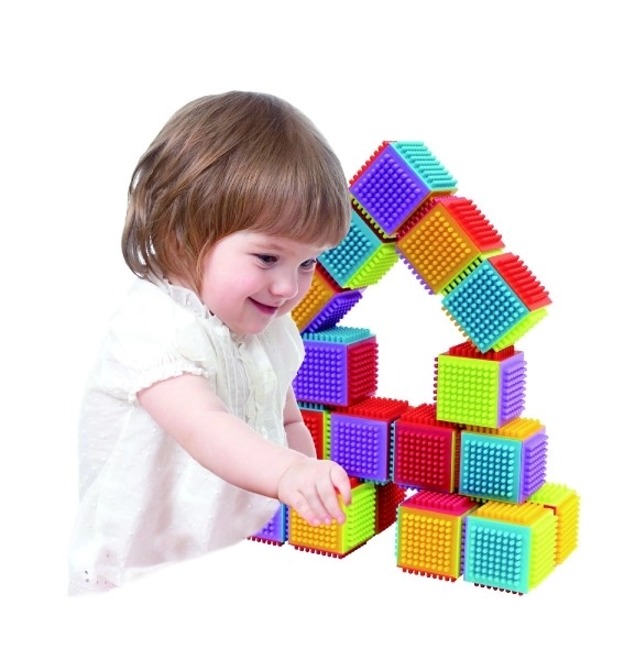 Konstruktív játék kockák Little Hero gyerekeknek 12 hónapos kortól
