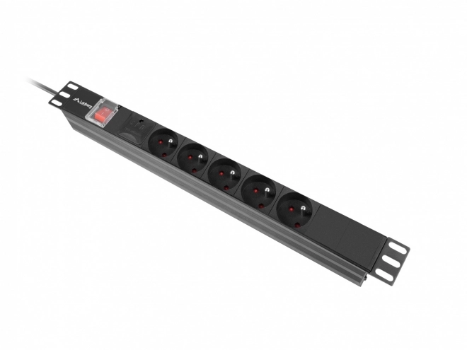 Lanberg 1U rack tápkacslak 19 hüvelykes 16A 5x230V 2m