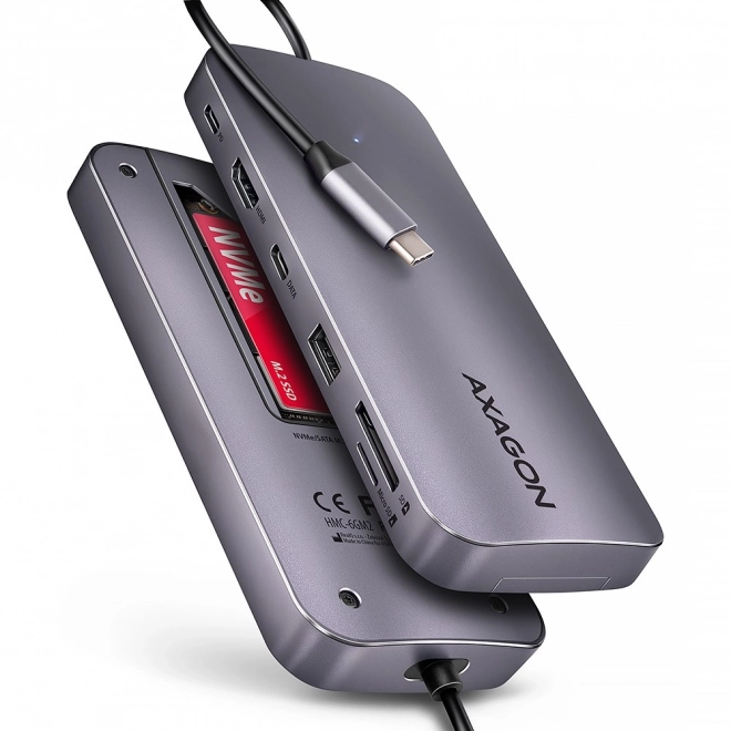 Axagon sokportos USB-C hub