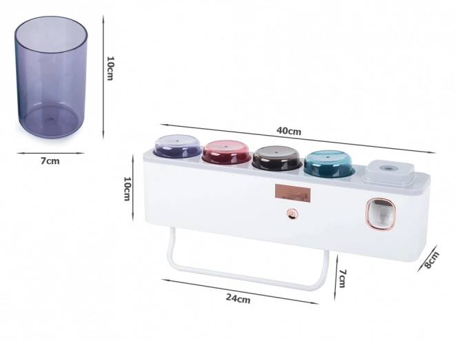 Fogkefe és bögre rendező UV sterilizátorral