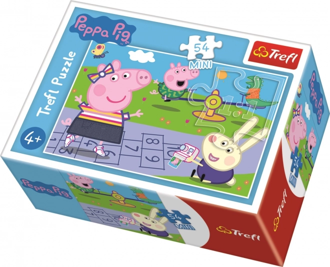 Peppa Malac Boldog Nap Minipuzzle 54 Darab