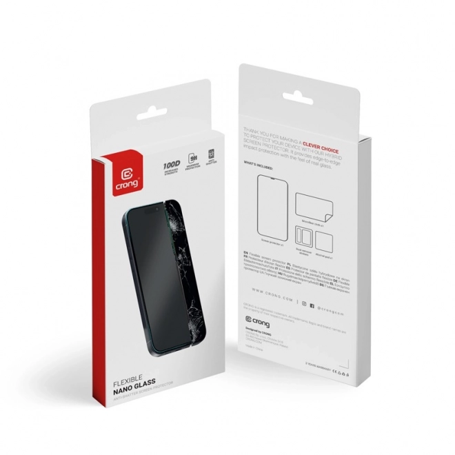 Törhetetlen hibrid üveg Nano Glass iPhone 16 / iPhone 15