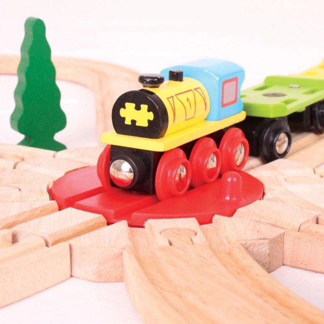 Bigjigs rail vonatfordító 8 kijárattal