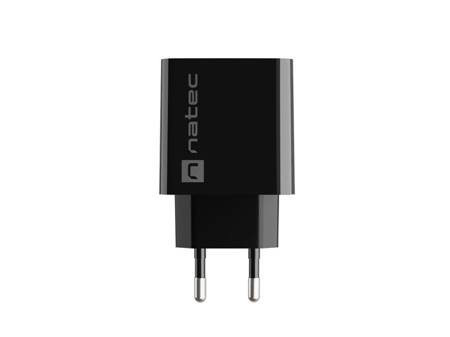 Natec hálózati töltő 1x USB-A + 1x USB-C 20W fekete