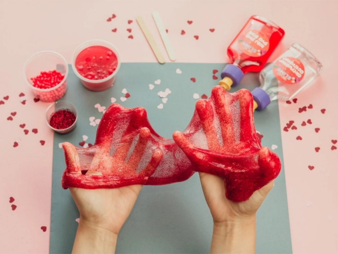 Tuban kreatív érzékszervi készlet Slime - Eper XL