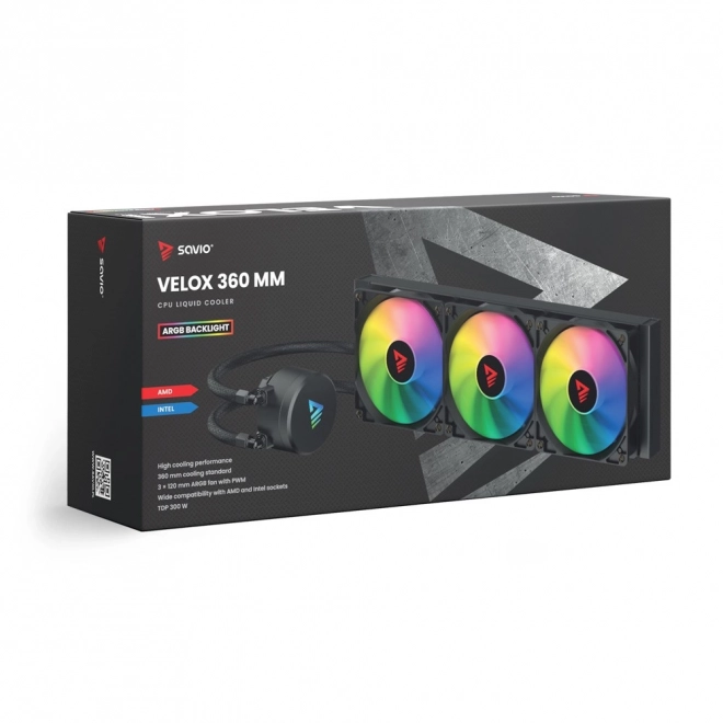 Velox 360 mm ARGB vízhűtés CPU-hoz
