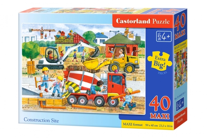 Maxi Építkezés 40 darabos puzzle